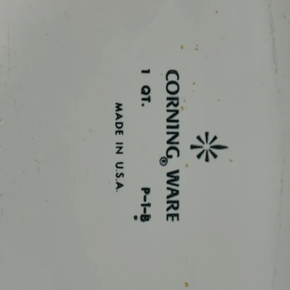 Vintage CorningWare Cornflower Blue 1 Qt Casserole Dish P-1-B 1966–1969
